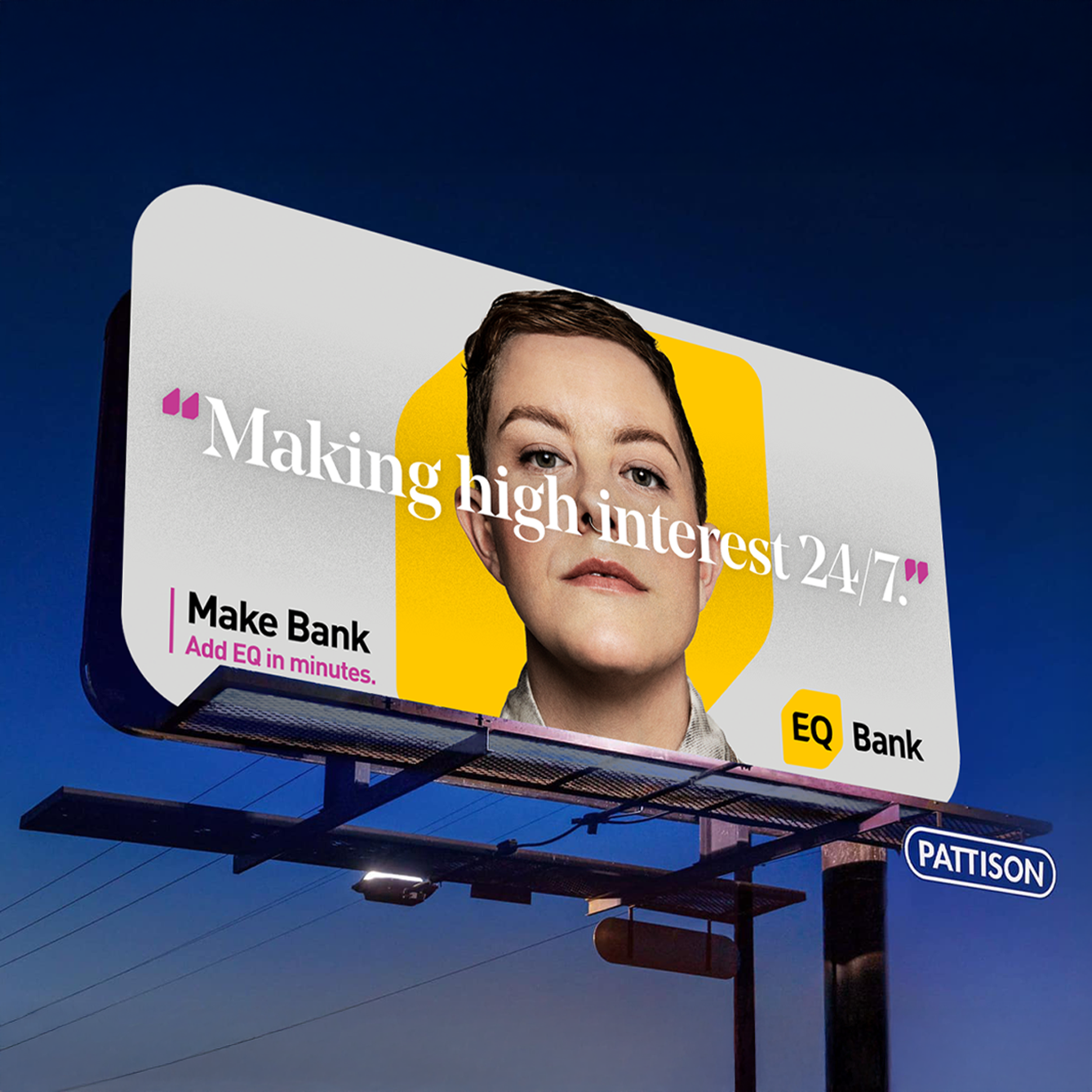 EQ Bank 24/7 Billboard